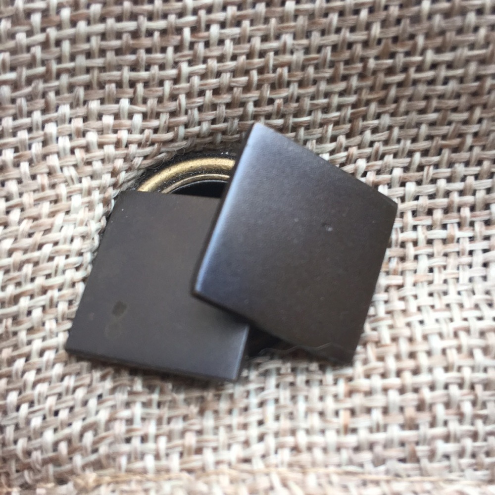 Vintage Matte Square Simple Mulberry Cufflinks Cuff Links British